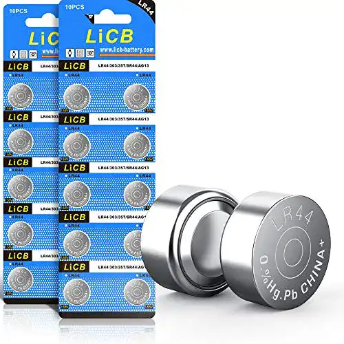 LR44 Licb 20 Stück Alkaline Knopfzellen AG13 PX76A 1,5V