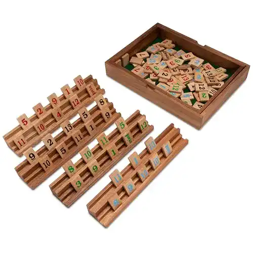 Rummy Logoplay Gesellschaftsspiel mit 108 Spielsteinen