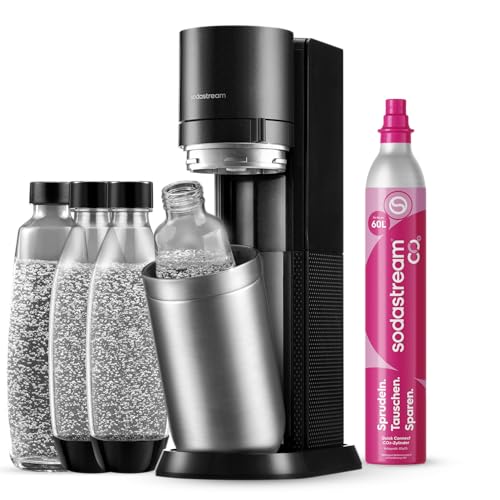 SodaStream DUO Wassersprudler mit 2 CO2-Zylindern und Glasflasche