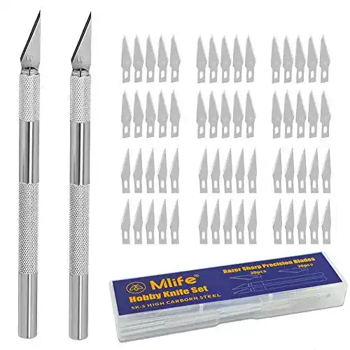 Bastelmesser Mlife Precision Carving Craft Set mit 60 Klingen