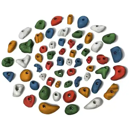 Alpidex Klettergriffe 60 Stück für Kletterflächen von 4-8 m²