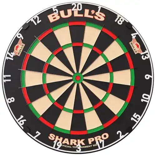 Bull’s Dartscheibe Shark Pro Profi Dartscheibe für alle Spielstärken