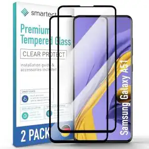 Smartect Schutzglas für Samsung Galaxy A51, 2 Stück
