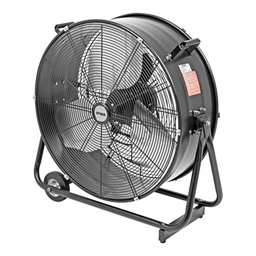 Bodenventilator Stier Trommelventilator mit Rollen und 330W Leistung