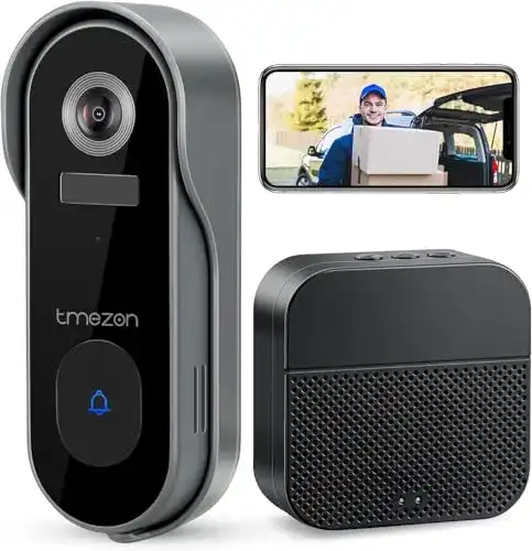 WLAN Türklingel TMEZON mit Kamera und Diebstahlalarm