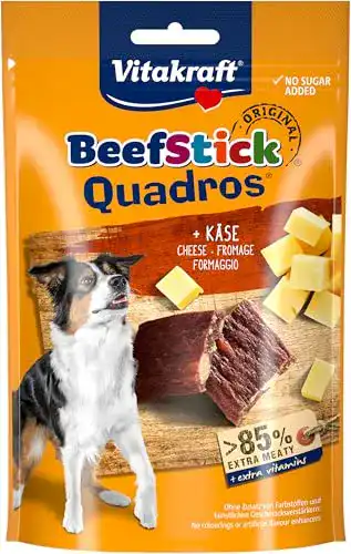 Vitakraft Hundefutter Beef Stick Quadros Hundeleckerli 70g