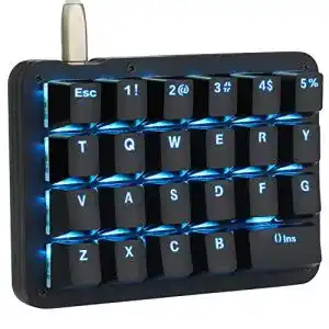 Koolertron Einhand Mini Tastatur – Mechanische Einhand-Tastatur