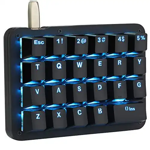Koolertron Einhand Mini Tastatur – Mechanische Einhand-Tastatur