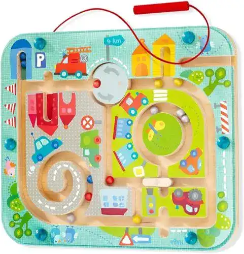 Lernspielzeug für Kinder ab 2 Jahren – HABA Magnetspiel Stadtlabyrinth