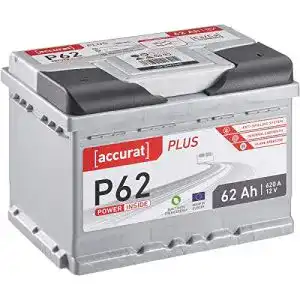Accurat Plus P62 Autobatterie 62 Ah – 12V, 620A, wartungsfrei