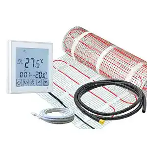 Elektrische Fußbodenheizung mit RT-45 Thermostat und Heizmatte 160 W/m²