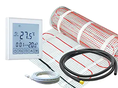 Elektrische Fußbodenheizung mit RT-45 Thermostat und Heizmatte 160 W/m²