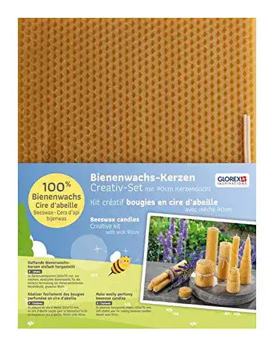 Bienenwachsplatten Glorex 6 8605 155 Set mit Bienenwachswaben