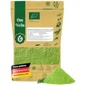 Moringa Pulver Omveda Bio 200g Fein gemahlenes Moringa Blattpulver