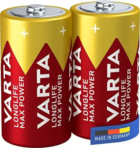 LR14 Varta Batterien C Baby 2 Stück Longlife Max Power Alkaline 1,5V