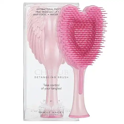Kinder-Haarbürste Tangle Angel Cherub 2.0 in glänzendem Pink