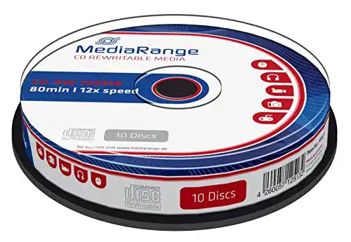 CD-RW Mediarange 700MB 80min 12x Schreibgeschwindigkeit
