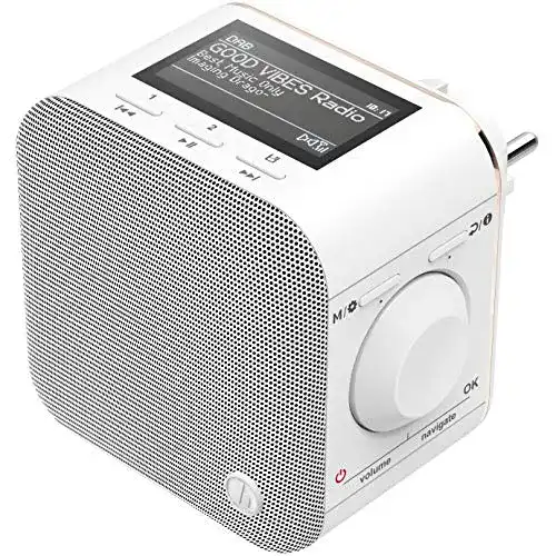 Hama Steckdosenradio DAB+/DAB Digitalradio mit Bluetooth und AUX