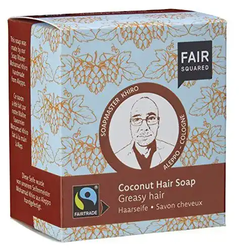 Haarseife Fair Squared festes Kokos Shampoo für fettendes Haar 2 x 80 g