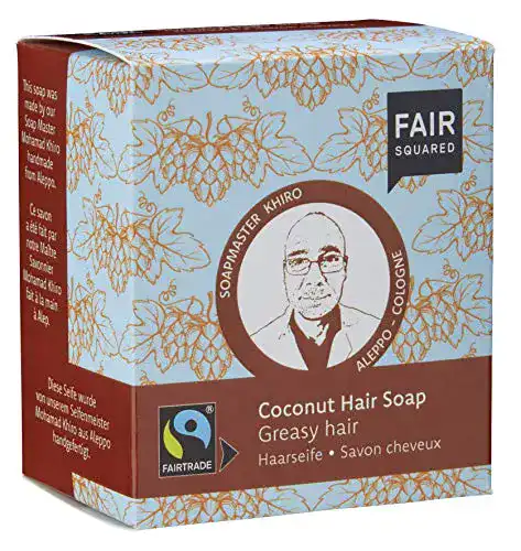 Haarseife Fair Squared festes Kokos Shampoo für fettendes Haar 2 x 80 g