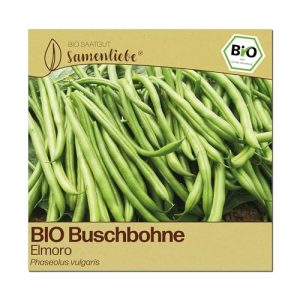 Bohnen Samenliebe BIO Buschbohnen Elmoro Saatgut für den Garten
