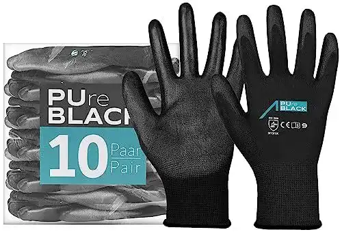Arbeitshandschuhe ACE PUre Black robuste Schutzhandschuhe für verschiedene Anwendungen