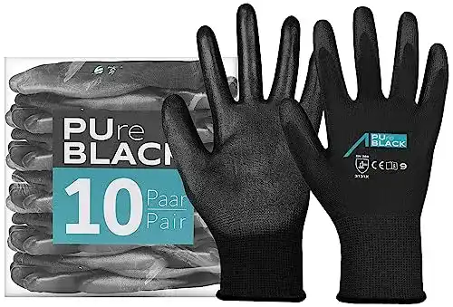 Arbeitshandschuhe ACE PUre Black robuste Schutzhandschuhe für verschiedene Anwendungen