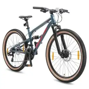 Herrenfahrrad Bikestar Aluminium Mountainbike 21 Gang mit Scheibenbremse