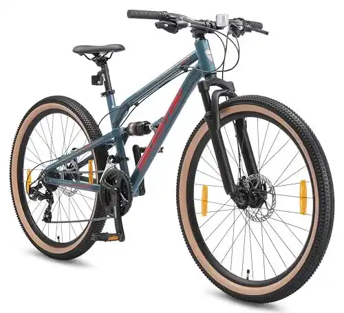 Herrenfahrrad Bikestar Aluminium Mountainbike 21 Gang mit Scheibenbremse