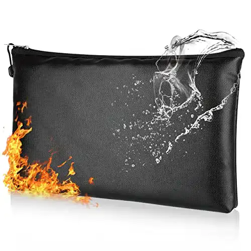 Feuerfeste Geldtasche und Dokumententasche für A5 Unterlagen