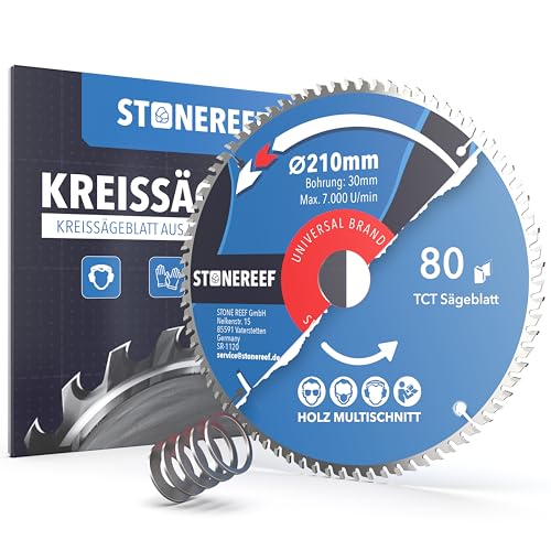 Sägeblatt 210×30 für Kreissäge Kompatibel mit Bosch und Makita