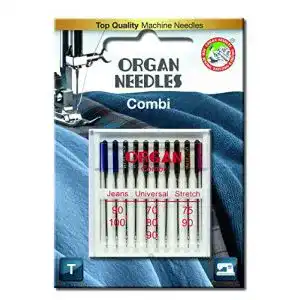 Nähmaschinennadel Organ Sortiment 130/705 Jeans Universal Stretch