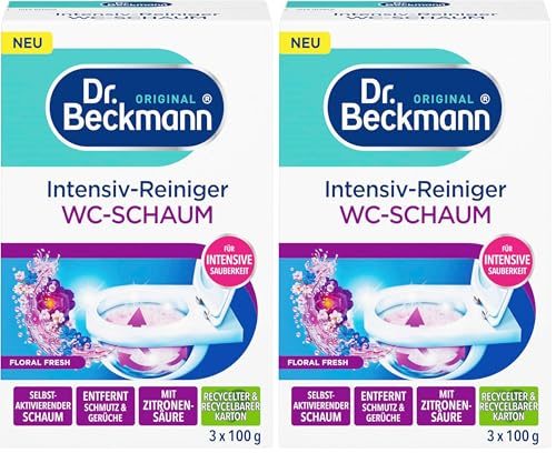 WC-Schaum Dr. Beckmann Aktivkohle – Selbstaktivierender Schaum 3×100 g