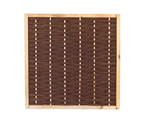 Weidenzaun Mia 120×120 cm von bambus-discount.com
