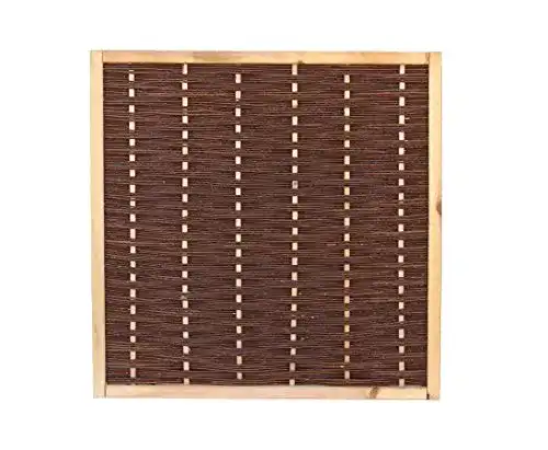 Weidenzaun Mia 120×120 cm von bambus-discount.com