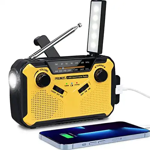 Kurbelradio Prunus J-369 FM/AM Mittelwellenradio