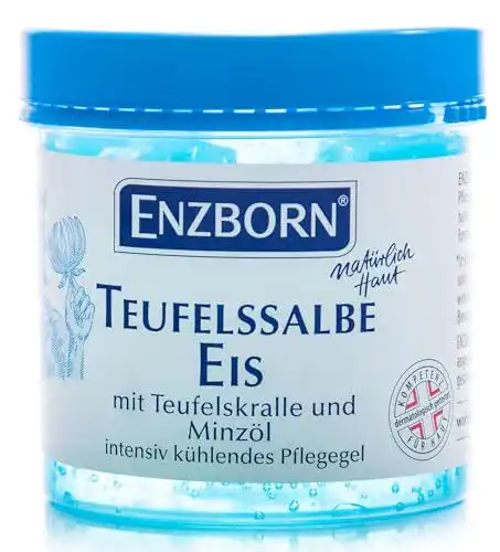 Enzborn Teufelssalbe Pflegegel Eis 200 ml Kühlendes Gel mit Teufelskrallen-Extrakt