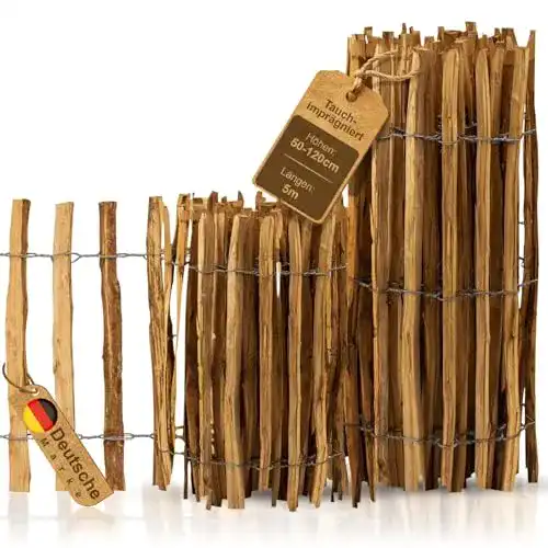 Imprägnierter Staketenzaun von BooGardi in 12 Größen, 50 cm hoch