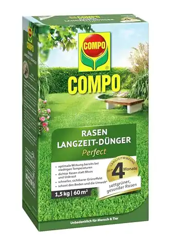 Compo Rasen Langzeit-Dünger mit 4 Monaten Wirkung