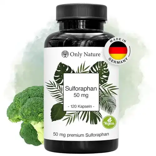 Brokkoli Kapseln mit 50mg Sulforaphan von Only Nature