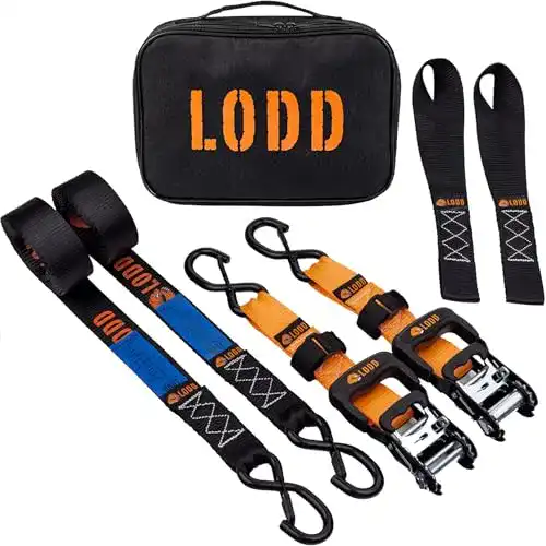 Spanngurt LODD – Motorrad Zurrgurte mit Ratsche Set