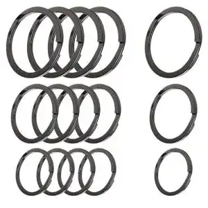 Schlüsselringe Cerbery Set aus gehärtetem Stahl 5 x 30 mm 5 x 25 mm