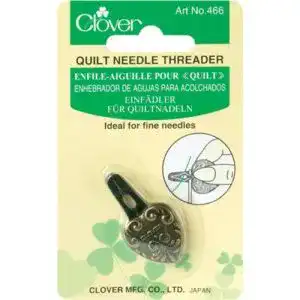 Nadeleinfädler von Clover für feine Nadeln im Antik-Gold-Design