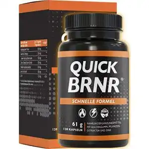 Abnehmpillen BRNR Quick mit 6-in-1 Formel für Gewichtsreduktion
