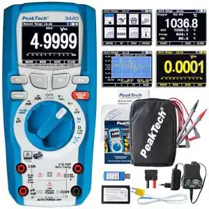 PeakTech 3440 Multimeter Digitales True RMS Messgerät mit Bluetooth