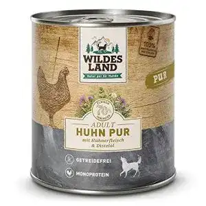 Wildes Land Hundefutter Nassfutter mit Huhn