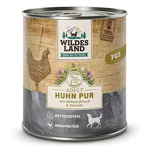 Wildes Land Hundefutter Nassfutter mit Huhn
