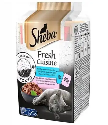 Sheba Katzenfutter Fresh Cuisine Taste of Tokyo – Thunfisch und Lachs