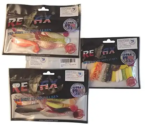 Gummifische SANDAFISHING 31 Twister 7cm bis 11cm Angelset