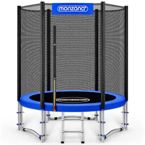 Trampolin Monzana Ø 183 cm mit TÜV Süd GS Zertifizierung und Zubehör